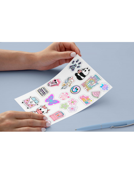 Stickers pasteles tie dye