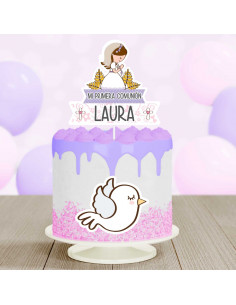 Topper Torta Comunión nena 1