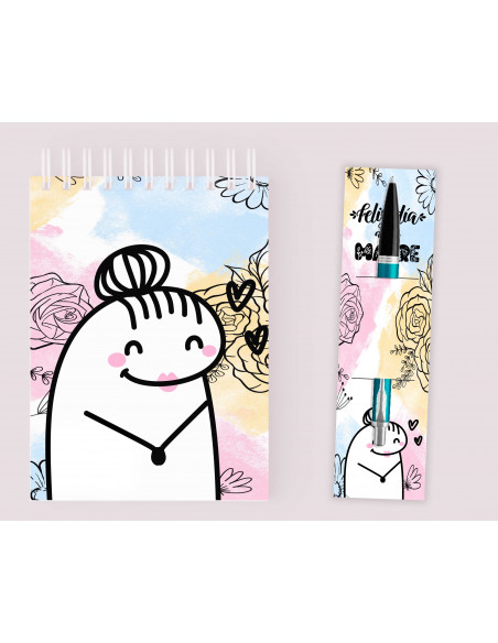 Anotadores y Porta Lapicera flork madre