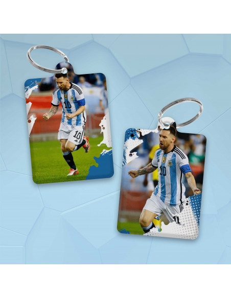 LLAVEROS RECTANGULAR ARGENTINA MESSI