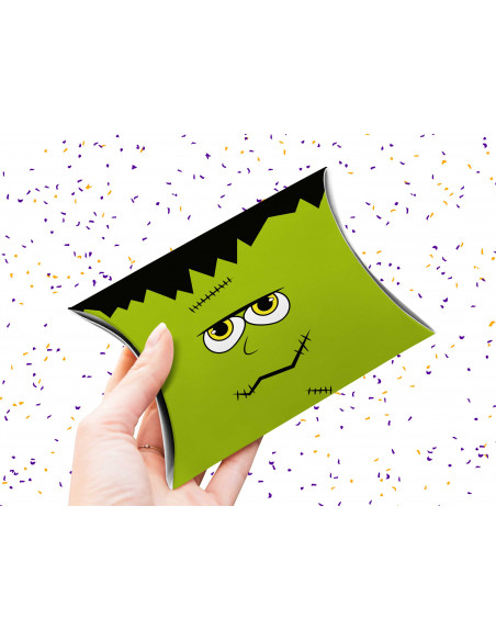 Caja almohada Halloween caritas