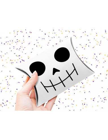 Caja almohada Halloween caritas