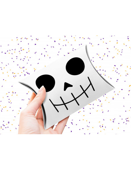 Caja almohada Halloween caritas