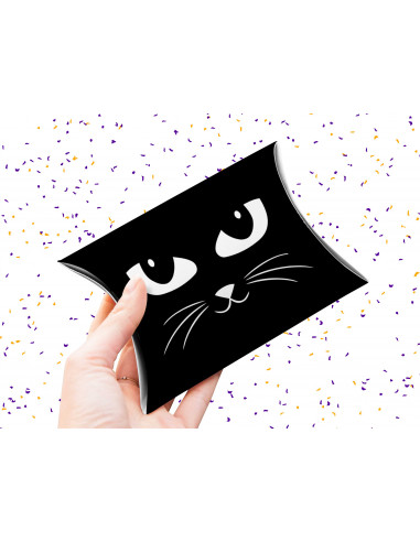 Caja almohada Halloween caritas