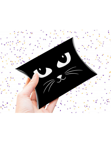 Caja almohada Halloween caritas