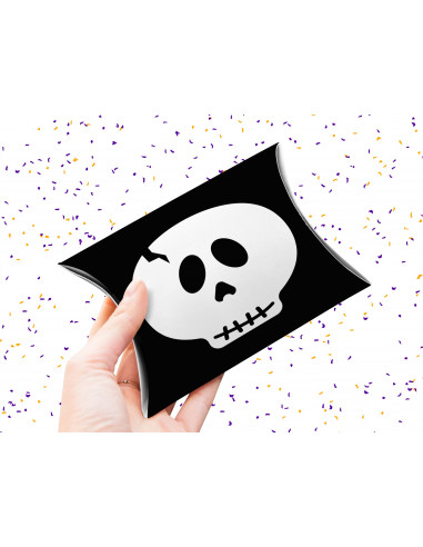 Caja almohada Halloween caritas