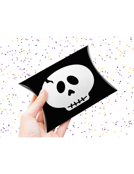 Caja almohada Halloween caritas
