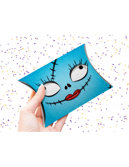 Caja almohada Halloween caritas