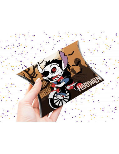 Caja almohada Halloween stitch