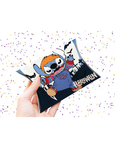 Caja almohada Halloween stitch