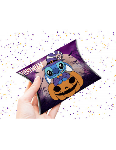 Caja almohada Halloween stitch