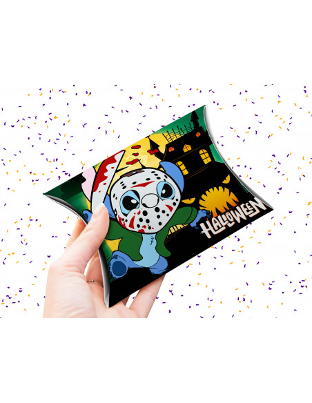 Caja almohada Halloween stitch