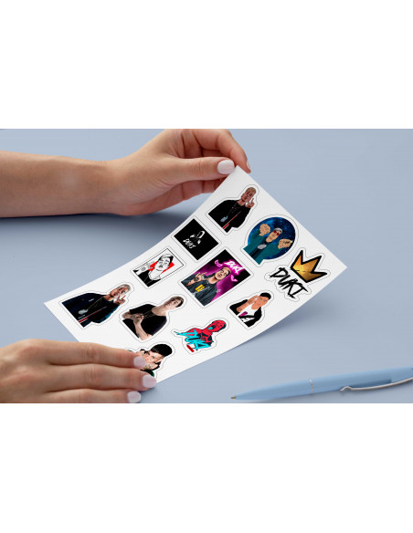 Stickers Duki y Emilia