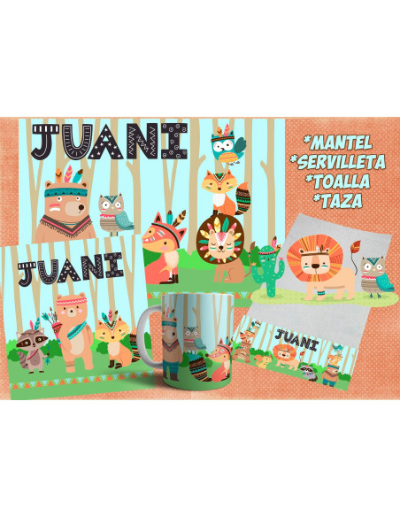 Pack Jardin - Animales Bosque Tribal