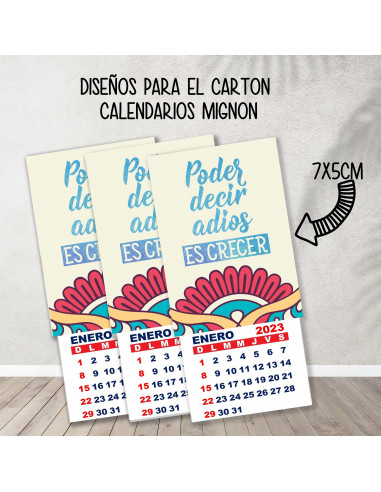 CARTONES CALENDARIOS MIGNON FRASES CARTONES CALENDARIOS MIGNON FRASES