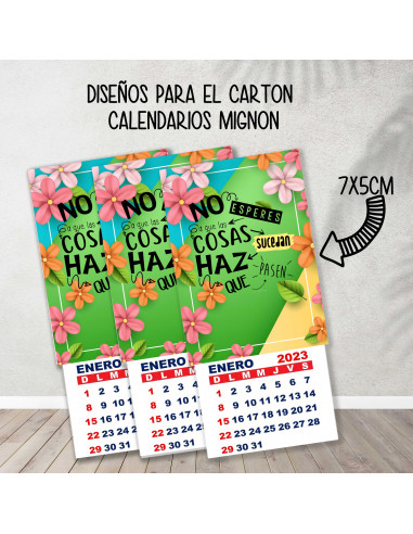 CARTONES CALENDARIOS MIGNON FRASES CARTONES CALENDARIOS MIGNON FRASES