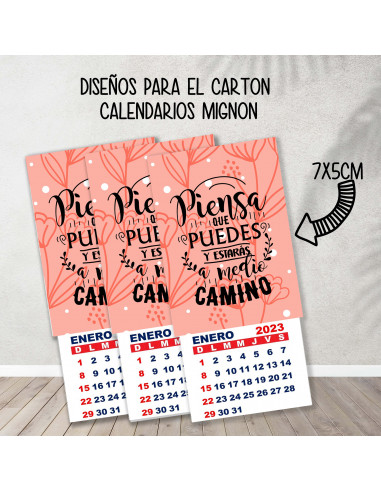 CARTONES CALENDARIOS MIGNON FRASES CARTONES CALENDARIOS MIGNON FRASES