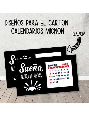 CARTON PARA CALENDARIO MIGNON CARTON PARA CALENDARIO MIGNON