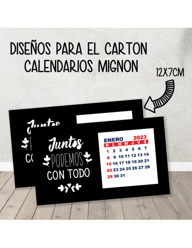 CARTON PARA CALENDARIO MIGNON CARTON PARA CALENDARIO MIGNON