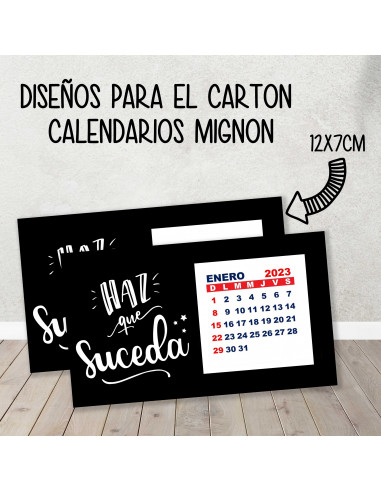 CARTON PARA CALENDARIO MIGNON CARTON PARA CALENDARIO MIGNON