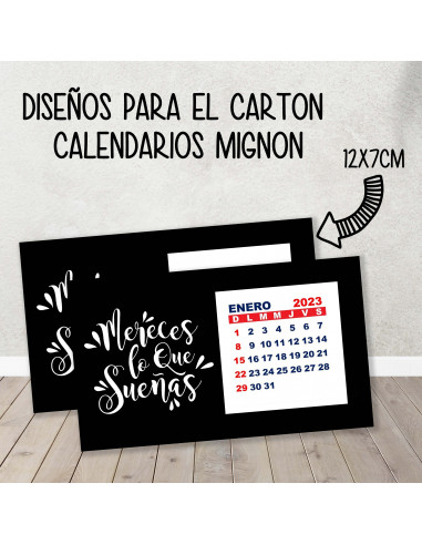 CARTON PARA CALENDARIO MIGNON CARTON PARA CALENDARIO MIGNON