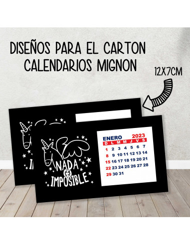 CARTON PARA CALENDARIO MIGNON CARTON PARA CALENDARIO MIGNON