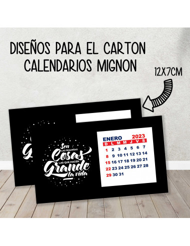 CARTON PARA CALENDARIO MIGNON CARTON PARA CALENDARIO MIGNON