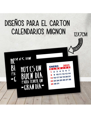 CARTON PARA CALENDARIO MIGNON CARTON PARA CALENDARIO MIGNON