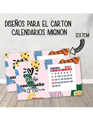 CARTON PARA CALENDARIO MIGNON...