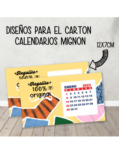 CARTON PARA CALENDARIO MIGNON...