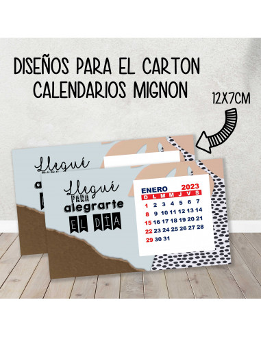 CARTON PARA CALENDARIO MIGNON...