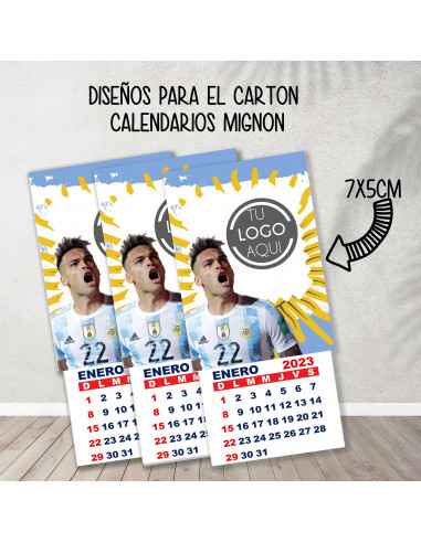 Cartones para calendario mignon...