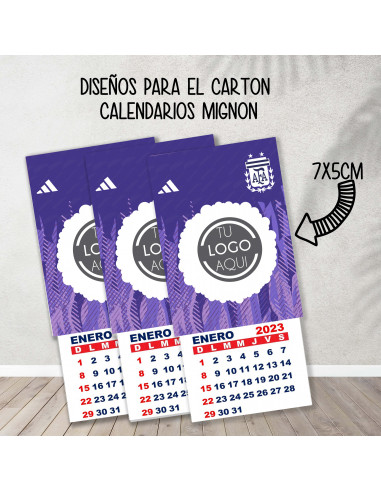 Cartones para calendario mignon...