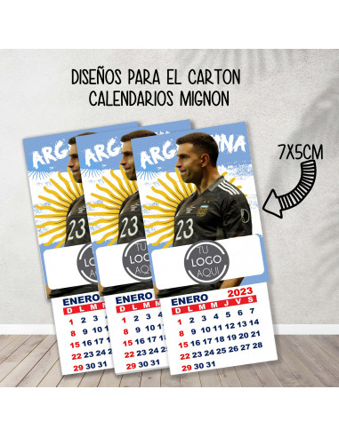 Cartones para calendario mignon...