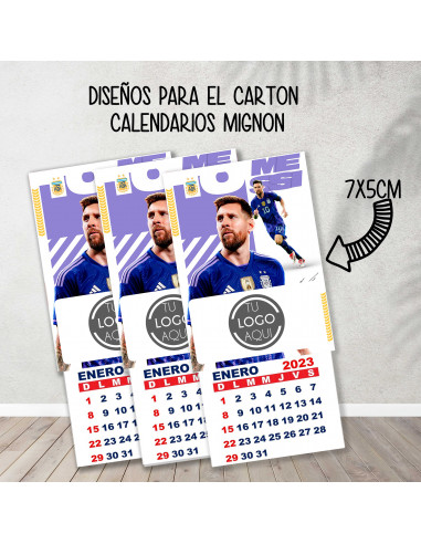 Cartones para calendario mignon...