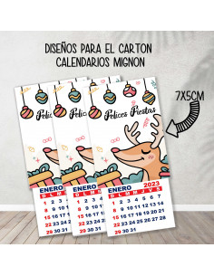 CARTONES CALENDARIOS MIGNON... 2