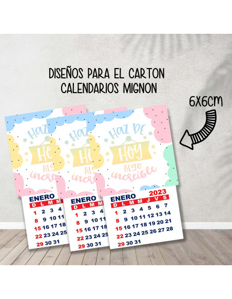 CALENDARIOS MIGNON FRASES