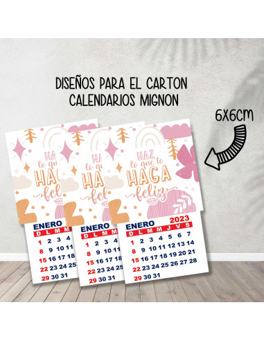 CALENDARIOS MIGNON FRASES