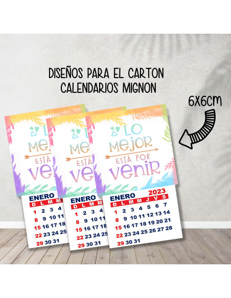 CALENDARIOS MIGNON FRASES