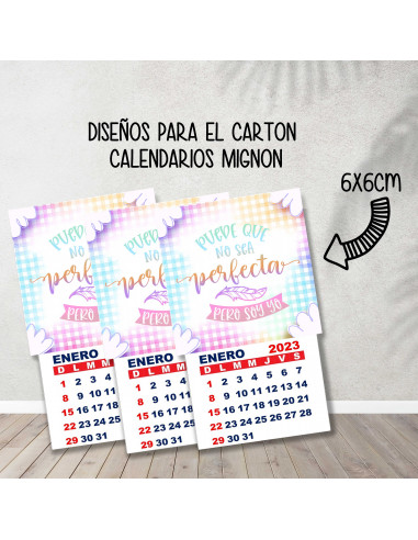 CALENDARIOS MIGNON FRASES