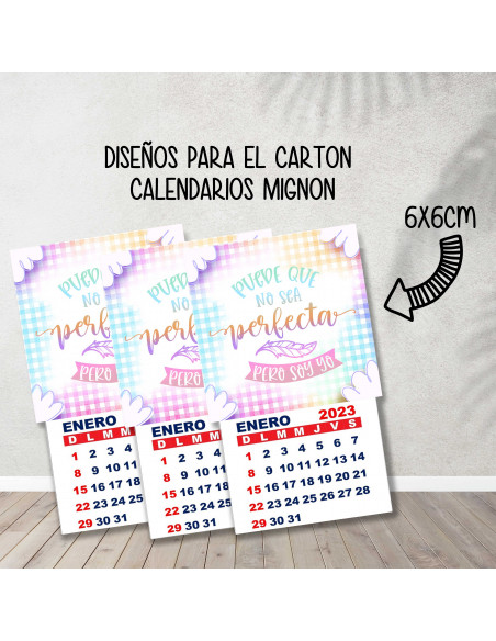 CALENDARIOS MIGNON FRASES