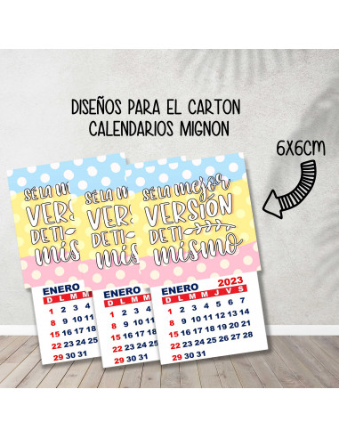 CALENDARIOS MIGNON FRASES