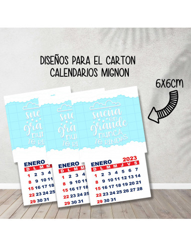 CALENDARIOS MIGNON FRASES