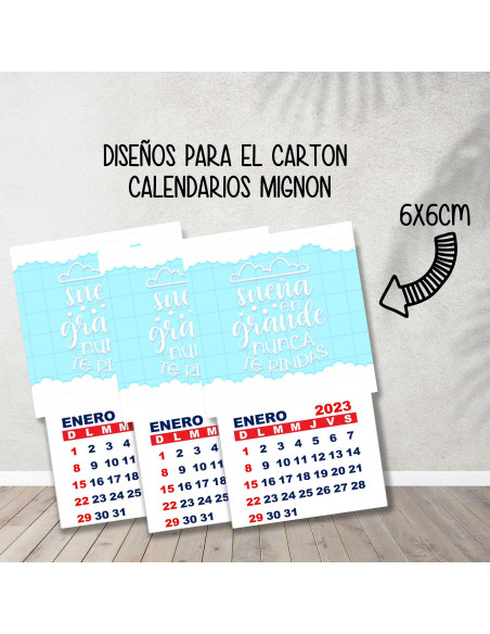 CALENDARIOS MIGNON FRASES