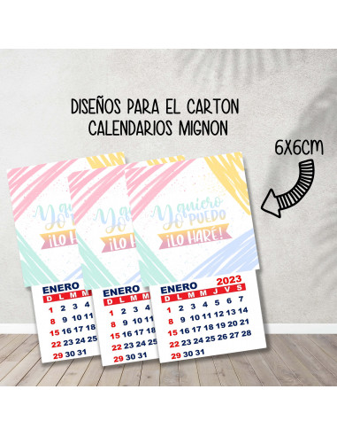 CALENDARIOS MIGNON FRASES