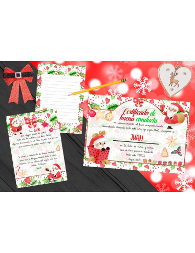 PACK CARTA+CERTIFICADO NAVIDAD PACK CARTA+CERTIFICADO NAVIDAD