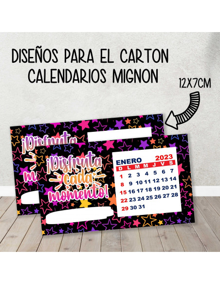 Carton Para Calendario Mignon Frases