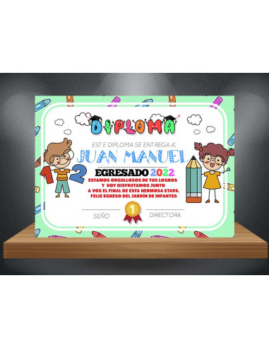 Diploma Egresaditos pack 3