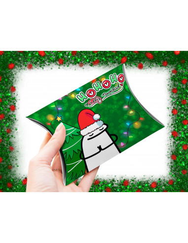 CAJA ALMOHADA NAVIDAD FLORK