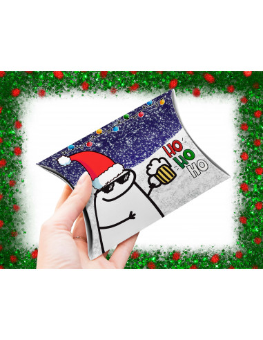CAJA ALMOHADA NAVIDAD FLORK